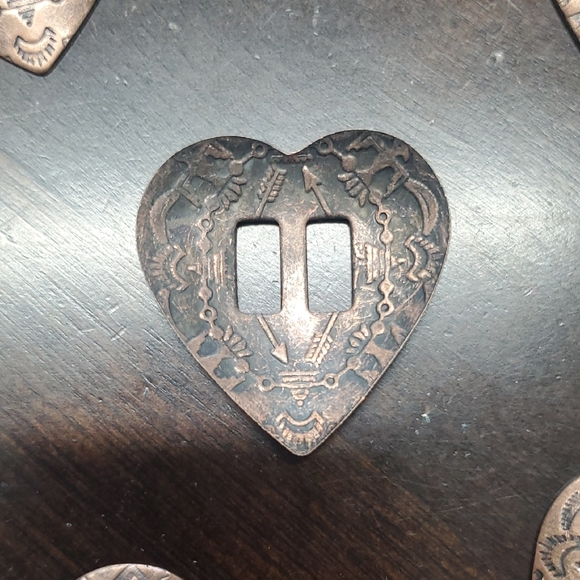 Heart-Shaped Decorative CONCHOS - Picture 3 of 3